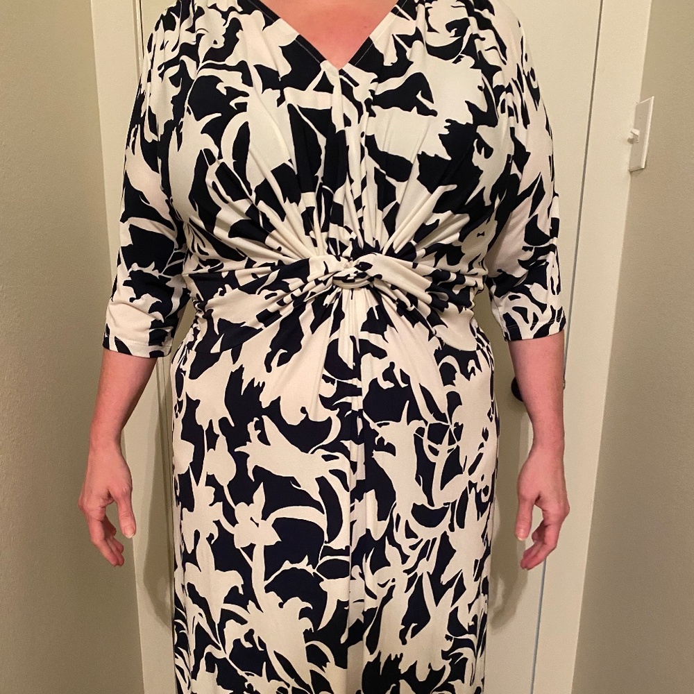 G.I.L.I. 3/4 sleeve maxi dress